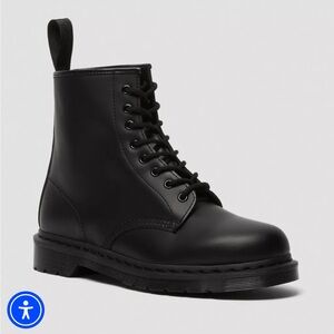 Dr. Martens 1460 MONO Smooth Leather Lace Up Boots